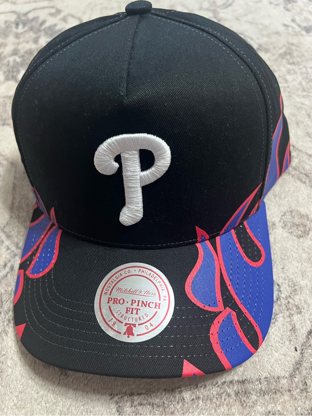 Philadelphia Phillies Mitchell & Ness Pro-Pinch Fit Flames